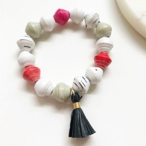 Strawberry Truffle Beaded Bracelet
